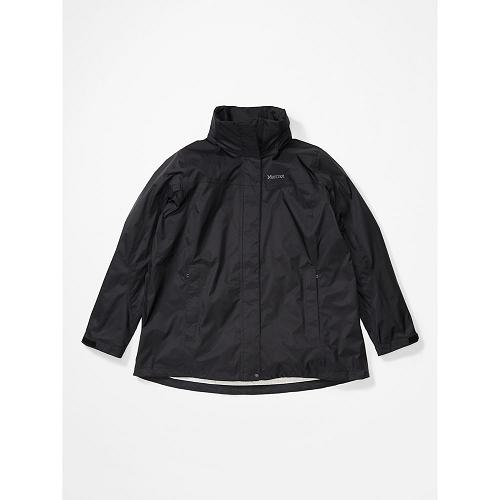 Marmot Rain Jacket Black NZ - PreCip Eco Jackets Womens NZ5326941